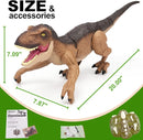 Remote Control Dinosaur Toys for Boys 3 4-7 8-12- RC Realistic Big T-Rex Gifts for Kids, Interactive Dino with Light Roar Spray Touch Sensing by TinyTreasures Baby Boutique