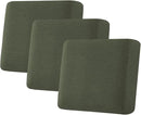 H.VERSAILTEX Super Stretch Individual Seat Cushion Covers Sofa Covers Couch Covers Slipcover Sets Thick Jacquard Textured Twill Fabric (3 Piece XL Sofa Cushion Covers, Olive) by CozyNest Decor