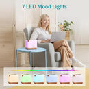 ASAKUKI Essential Oil Diffuser 700ml, Ultrasonic Aromatherapy Humidifier with Top 6 Essential Oils Set, 7 LED Colors, Timer & Auto-Off, Large Room Diffuser by CozyNest Decor