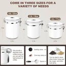 ShanSon Coffee Canister Airtight Coffee Container Stainless Steel Coffee Bean Storage Container with Scoop Coffee Canister for Beans Grounds Sugar Flour Tea Cereal,22OZ, White by CozyNest Decor