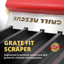 Grill Rescue BBQ Replaceable Cleaning Head, Bristle Free - Durable and Unique Grate Scraper Tools for Cast Iron or Stainless-Steel Grates, Barbecue Cleaner by GreenHaven Gardens