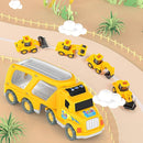 Veslier Construction Truck Toys for Boys Girls Age 1 2 3 4 5 6 Years Old，Carrier Transport Trucks for Kids 1-3 3-5 Year Old，Christmas Birthday Gift Toddler Toys. by TinyTreasures Baby Boutique