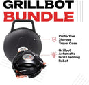 Grillbot Automatic Grill Cleaning Robot with Nylon Brushes, BBQ Grill Cleaner, Grill Brush, Grill Scraper, BBQ Accessories (Black Grillbot + Carry Case) by GreenHaven Gardens