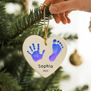 Baby Hand and Footprint Ornament - Baby's Frist Christmas Ornament with Photo, Name, Date - Personalized Baby Gifts, Newborn Keepsake, New Mom Gifts by TinyTreasures Baby Boutique
