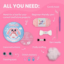 Cookie Box Crochet Kit for Beginners - Learn to Craft Amigurumi Stuffed Animals - Knitting Gift for Kids and Adults - Beginner-Friendly Yarn - Stitch-by-Stitch Video Tutorial - Bunny Lola by TinyTreasures Baby Boutique