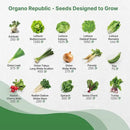 Organo Republic 30 Most Popular Winter Vegetable Garden Seeds Variety Pack- Outdoors/Indoor 33,200+ Non-GMO Heirloom Veggie Seeds Broccoli Beet Carrot Cabbage Chives Lettuce Radish Pea Spinach & More by GreenHaven Gardens