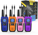 Walkie Talkies Rechargeable for Adults Long Range with NOAA Weather Alert, Multi-Purpose 2 Way Radios 4 Pack for Team Work Seniors Care Kids Adventure Family Camping Hiking Skiing Cruise by TinyTreasures Baby Boutique