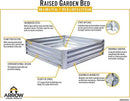 Arrow Sheds GrowIT Galvanized Steel Raised Flower and Plant Bed for The Garden or Greenhouse, 40" x 40" x 11" by GreenHaven Gardens