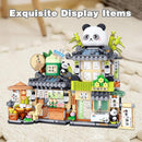 Panda Tea Shop Mini Street Scape Building Blocks, Panda Creative Building Toys for Girls 6-12, Gift Idea for Kids Adults (860PCS) by TinyTreasures Baby Boutique