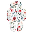 2 in 1 Infant Car Seat Insert, Car Seat Head Support Baby Girls Boys, Soft Newborn Carseat Insert Cushion, Perfect for Carseats, Strollers, Swings (Rose Flower) by TinyTreasures Baby Boutique