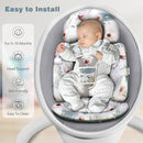 Upgraded Infant Car Seat Insert, 2-in-1 Reversible Baby Car Seat Head Support with 3 Strap Covers, All Seasons Newborn Car Seat Insert and Baby Carseat Cushion for Stroller, Swing, Rocker, Bassinets by TinyTreasures Baby Boutique