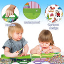 6Set Reusable Sticker Books for Kids 1-3 2-4 Years Old, 3D Puffy Stickers Books for Toddlers,Monster+Insects+Forest+Desert+Polar+Amusement Park by TinyTreasures Baby Boutique