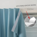Self Adhesive Curtains, Black Out Shade for Window, Blackout Fabric Temporary Window Coverings Easy to Hang Curtains No Rod Needed, Use for Bedroom, Room, Kitchen, 35" W X 71" L, Lake Blue, 1 Panel by TinyTreasures Baby Boutique