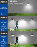Peasur 2 Pack Solar Lights Outdoor Motion Sensor, 140 LED Solar Powered Fence Wall Light Waterproof, 3 Modes Solar Security Lighting for Outside Yard Deck Garden Stair Step by GreenHaven Gardens
