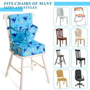 Toddler Booster Seat for Dining Table, Dinosaur Booster Seat for Table with Backrest and Adjustable Seat Belts Non-Slip Bottom Portable Booster Seat Increasing Cushion for Kid Baby Eating Travel Home by TinyTreasures Baby Boutique