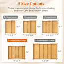 Lifewit Utensil Organizer for Kitchen Drawer, Expandable Cooking Utensil Tray, Bamboo Cutlery Silverware Flatware Holder, Adjustable Spatula Tools and Gadgets Storage Divider, Large, Black by CozyNest Decor