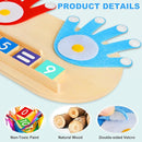 2 in 1 Wooden Montessori Toys for Kids - Number Counting Blocks & ABC Game Toys for 3-5, Preschool Educational Learning Toys for Toddlers 4-6, Birthday Christmas Stocking Stuffers Gifts for Boys Girls by TinyTreasures Baby Boutique