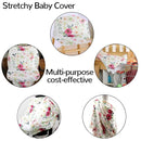 Stretchy Baby Car Seat Cover for Baby Boys and Girls, Multiuse - Nursing Breastfeeding Covers, Shopping Cart/High Chair/Stroller Covers, Infinity Scarf, Car Seat Canopies by TinyTreasures Baby Boutique