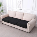 hyha Waterproof Couch Cushion Covers for Pets, Non Slip Sofa Seat Cover for Dogs Washable, Soft Thick Stretch Jacquard Fabric, Sofa Slipcovers with Elastic Bottom (3 Pieces, Black) by CozyNest Decor