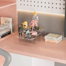 Clear Display Risers Shelf 3pcs, Countertop Rectangular Acrylic Display Storage Organizer, Acrylic Stands for Funko Pop Figure, Cosmetics, Bags, Shoes, Toys, Collectibles - 12- 4'', 5'', 6'' by CozyNest Decor