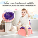 Potty Seat Baby Training Chair Boys Girls Toddler Dinosaur Comfortable children 1-5 years old Baby toilet Animal seat with lid back potty trainer (Pink) by TinyTreasures Baby Boutique