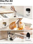 HOTO Cordless Electric Spin Scrubber, IPX7 Full Body Waterproof Dish Scrubber Brush, Bathroom Cleaning Brush, Max 22 in-lb, Power Scrubber with 9 Brush Heads for Kitchen, Sink, Bathroom, Shower, Tile by CozyNest Decor