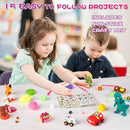 CiaraQ Modeling Clay Kit - 24 Colors Air Dry Ultra Light Clay, Safe & Non-Toxic, Great Gift for Kids. by TinyTreasures Baby Boutique