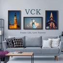 VCK 14x22 Picture Frame Set of 3, Exclusive Black Woodgrain, Solid Wood Poster Frames - Wall Hanging by CozyNest Decor