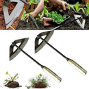 Garden Tools Hollow Hoe, All-Steel Hardened Hollow Hoe, Sharp Garden Edger Weeder, Durable Gardening Hoe Hand Tool Weed Puller Accessories for Backyard Weeding, Soil Loosening, Farm Planting (2PCS) by GreenHaven Gardens