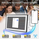 10.1 Inch Smart Digital Calendar & Chore Chart Full HD Touchscreen Display WiFi Sync Electronic Planner for Family Schedules Includes Desk Stand Streamline Home Organization Gift for mother mom women by TinyTreasures Baby Boutique
