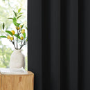 NICETOWN 100% Blackout Curtains 72 inch Long, Grommet Travel Blackout Curtains Thermal Window Treatments Lightweight Easy to Install for Baby/Kids Room, Jet Black, W52 x L72, 2 Panels by TinyTreasures Baby Boutique