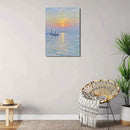 Coastal sailboat scenery poster art decor ocean nautical room decor beautiful sailboat seascape decor suitable for beach villa by CozyNest Decor