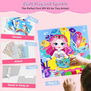 Marlrin Gem Sticker Kit for Kids, 8 Unicorn Princess Themes, Crafts Kits for Girls Ages 4-8, Arts & Crafts Toys, Diamond Art Kits for Kids - Birthday and Christmas Gift for Girls Ages 3, 4, 5, 6, 7, 8 by TinyTreasures Baby Boutique