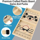 Large Sling Puck Game,Plastic Family Indoor Table Board Game for 2-4 Players,Fast Paced Super Winner Sling Hockey Board Games & Rapid Slingshot Battle Table,Christmas Stuffer Idea for 7 Age by TinyTreasures Baby Boutique
