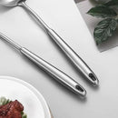 304 Stainless Steel Cooking Utensils,6 Pcs Kitchen Cooking Utensils Set with Spatula, Solid Spoon, Ladle, Skimmer, Spaghetti Spoon,Dishwasher Safe by CozyNest Decor