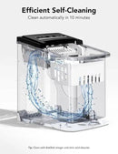 GoveeLife Smart Countertop Ice Makers, Portable Ice Maker Machine with Self-Cleaning, 6 Mins 9 Bullet Ice, 26lbs/24Hrs, Voice Remote for Home Kitchen Party Camping, with Ice Scoop Stainless Silver by CozyNest Decor