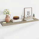 48 Inch Floating Shelves, 12 Inch Deep Floating Shelves for Wall, Floating Shelf with Invisible Brackets, 12 inch Deep Wall Shelves for Bathroom, Bedroom, Living Room, Vintage Gray Oak by CozyNest Decor