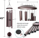 45'' Large Wind Chimes for Outside with Deep Tone, Wind Chimes Outdoor Garden & Patio Hanging Décor, Sympathy Gifts. Bronze by CozyNest Decor