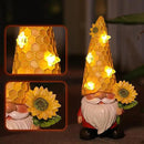 Solar Gnome Garden Decor Outdoor Statue - Gnome Sunflower LED Waterproof Sculptures Lights, Gnome Pond/Yard Statues Outside Decoration, Home, Lawn, Patio, Resin Animal Ornament, Women/Gardening Gift by CozyNest Decor