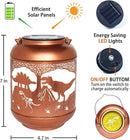 Dinosaur Solar Lanterns Outdoor Waterproof,Hanging Solar Lights Dinosaur Gifts for Women Men Metal LED Decorative Light for Yard,Patio,Lawn,Tabletop,Pathway,Landscape,Garden Decor by GreenHaven Gardens