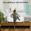 Baby Bed Rail Guard for Toddlers - 35.4" Toddler Bed Rails for Crib,Twin,Full, Queen Bunk Size Bed Swing Down Bedrail Extral Tall Child Safety Side Railing Guards for Kids by TinyTreasures Baby Boutique