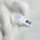 Cozy Bliss Faux Fur Throw Blanket for Couch, Fuzzy Soft Plush Thick Bubble Blanket for Sofa Bedroom Living Room, 60 * 80 Inches Cream White by CozyNest Decor