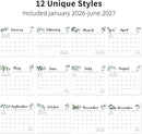 2026 Magnetic Fridge Calendar 18 Monthly Magnetic Calendar for Refrigerator 2026 Wall Calendar Planner Runs from January 2026 Until June 2027 Easy Organizing Markers Tearable (Nature) by TinyTreasures Baby Boutique