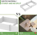 6' x 3' Vinyl Raised Garden Bed Screwless Planter Box for Gardening, Whelping Pen and More by GreenHaven Gardens
