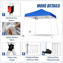 10x10 Pop Up Canopy, 300D Silver Coated Blue Fabric Outdoor Gazebo, Beach Tent Slant Legs with Storage Bag,Easy Up Sun Shade Shelter Tents with 8x8 Top Cover for Patio,Party by GreenHaven Gardens