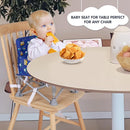 Portable Booster Seat, Toddler Baby Seat with Tray for Dining Table Compact Floor Chair for Camping Lawn Beach Babies Travel 6-36 Months by TinyTreasures Baby Boutique