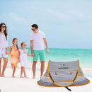 Poray Portable Baby Beach Tent with UPF 50+ Sun Shelter,Mosquito Net and Sunshade, Ideal Pop Up Kids Travel Tent with Carry Bag & 2 Stakes,Outdoor Indoor Play and Sun Protection by TinyTreasures Baby Boutique