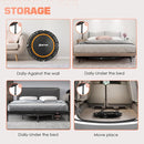 BCAN 40"/48" Mini Rebounder Trampoline for Adults with Bar, 450/550LBS Fitness Trampoline with Bungees, Adjustable Handle, Stable & Quiet, Indoor Outdoor, Whole-Body Workout & Relaxation at Home by TinyTreasures Baby Boutique