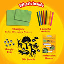 Skillmatics Sun Paper Art Kit - STEM Craft Kit for Kids with Decorative Paper, Stencils & Markers, Create with Sunlight, Mess-Free, Indoor Fun, Gifts for Ages 4, 5, 6, 7, 8, 9, 10, 11, 12 by TinyTreasures Baby Boutique