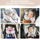 vocheer Baby Travel Pillow(Upgraded), Head and Neck Support Pillow for Pushchair, Car Seat,Stroller, Bouncer, Cotton, Hedgehog by TinyTreasures Baby Boutique